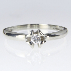 Trauringe Platin Platin Verlobungsring mit Brillant P54